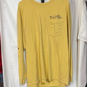 Salt Life Men's Mustard Long Sleeve Tee